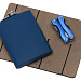 Подарочный набор "Путешественник" с флягой и мультитулом, синий