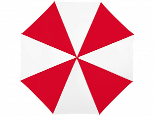 Зонт-трость "Lisa" полуавтомат 23", красный/белый (Р)