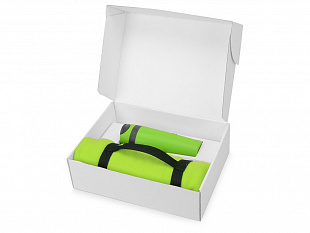 Подарочный набор Cozy с пледом и термокружкой, зеленый