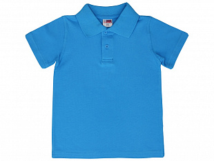 Рубашка поло "First" детская, голубой