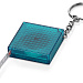 Брелок-рулетка из светоотражающего материала, 1 м., синий/серебристый