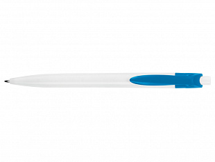 Ручка шариковая "Какаду", белый/голубой (P)