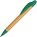 Ручка шариковая «Листок», бамбук/зеленый