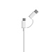 Кабель «Mi 2-in-1 USB Cable Micro-USB to Type C», 30 см (Кабель Mi 2-in-1 USB Cable Micro-USB to Type C 30см SJX02ZM (SJV4083TY))