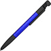 Ручка-стилус металлическая шариковая многофункциональная (6 функций) «Multy», синий