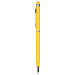 Ручка-стилус металлическая шариковая "Jucy", желтый