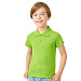 Рубашка поло "First" детская, зеленое яблоко