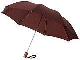 Зонт Oho двухсекционный 20", коричневый