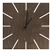 Часы деревянные "Olafur" квадратные, 28 см, шоколадный