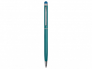 Ручка-стилус металлическая шариковая "Jucy", бирюзовый