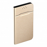 Чехол-книжка универсальный для смартфонов р.M, 5.0"-5.5", золотой