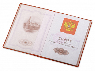 Классическая обложка для паспорта "Favor", оранжевая