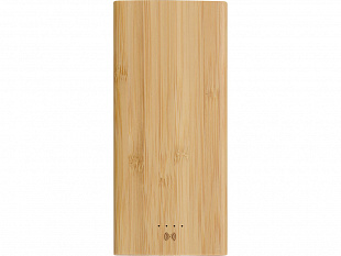 Внешний беспроводной аккумулятор из бамбука «Bamboo Air», 10000 mAh