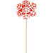 Карамель леденцовая на сахаре 3Д "Снежинка", 40г, красная