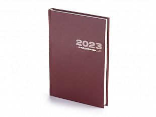 Ежедневник А5 датированный «Бумвинил» 2024, бордовый