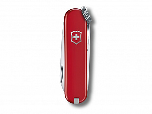 Нож-брелок Classic «Style Icon», 58 мм, 7 функций (Нож-брелок VICTORINOX Classic "Style Icon", 58 мм, 7 функций, красный)