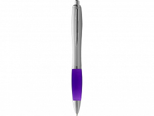 Ручка шариковая "Nash", пурпурный/серебристый, черные чернила