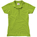 Рубашка поло "First" женская, зеленое яблоко