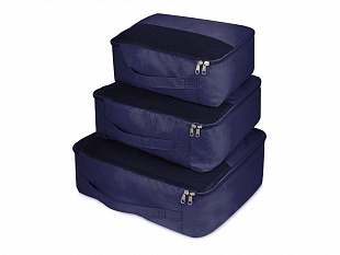 Комплект чехлов для путешествий "Easy Traveller", темно-синий