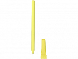 Ручка картонная с колпачком "Recycled", желтый