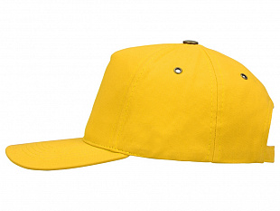 Бейсболка "New York"  5-ти панельная  с металлической застежкой и фурнитурой, желтый