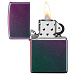 Зажигалка ZIPPO Classic с покрытием Iridescent, латунь/сталь, фиолетовая, матовая, 38x13x57 мм