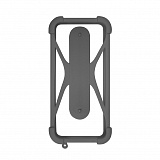 Чехол-бампер универсальный для смартфонов #1, р. 4.5"-6.5", серый, OLMIO