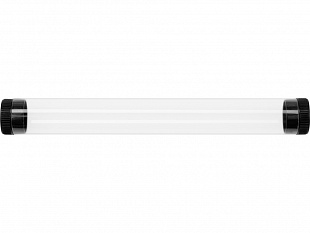 Футляр-туба пластиковый для ручки «Tube 2.0», прозрачный/черный