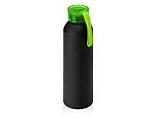 Бутылка для воды Joli, алюминий, черный/зеленое яблоко