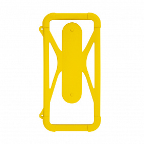 Чехол-бампер универсальный для смартфонов #2, р. 4.5"-6.5", желтый, OLMIO