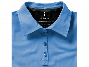 Рубашка поло "Markham" женская, голубой/антрацит