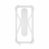 Чехол-бампер универсальный для смартфонов #1, р. 4.5"-6.5", белый, OLMIO