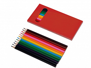 Набор из 12 цветных карандашей "Hakuna Matata", красный