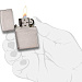 Зажигалка ZIPPO Classic с покрытием Brushed Chrome (Зажигалка ZIPPO Classic с покрытием Brushed Chrome, латунь/сталь, серебристая, матовая, 38x13x57 мм)