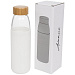 Стеклянная спортивная бутылка Kai с деревянной крышкой и объемом 540 мл, белый