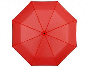 Зонт Ida трехсекционный 21,5", красный