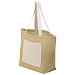 Сумка Jute джутовая с широким дном и карманом