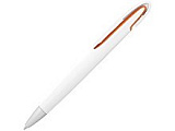 Ручка шариковая "Rio", черные чернила, белый/оранжевый