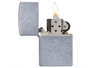 Зажигалка ZIPPO Classic с покрытием Street Chrome™ (Зажигалка ZIPPO Classic с покрытием Street Chrome™, латунь/сталь, серебристая, матовая, 38x13x57 мм)