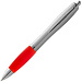 Ручка шариковая "Nash", красный/серебристый, черные чернила