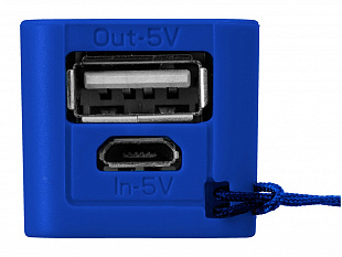 Портативное зарядное устройство "Jive", ярко-синий/белый