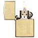 Зажигалка ZIPPO Venetian® с покрытием High Polish Brass (Зажигалка ZIPPO Venetian с покрытием High Polish Brass, латунь/сталь, золотистая, 38x13x57 мм)