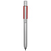 Ручка металлическая шариковая «Bobble» с силиконовой вставкой, серый/красный