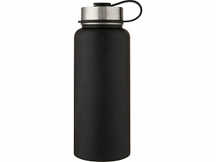 Supra медная спортивная бутылка объемом 1 л с вакуумной изоляцией и 2 крышками, черный