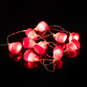 Гирлянда Cosy Poms, синяя