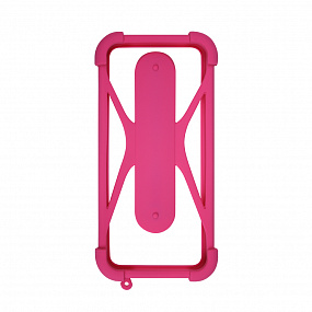 Чехол-бампер универсальный для смартфонов #1, р. 4.5"-6.5", розовый, OLMIO