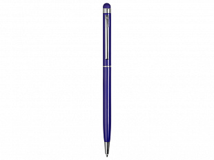 Ручка-стилус металлическая шариковая "Jucy", темно-синий