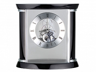 Часы настольные «Ковингтон», черный/серебристый (Р)