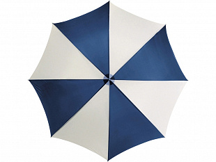 Зонт-трость "Lisa" полуавтомат 23", синий/белый (Р)