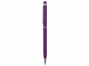 Ручка-стилус шариковая "Jucy Soft" с покрытием soft touch, фиолетовый (Р)